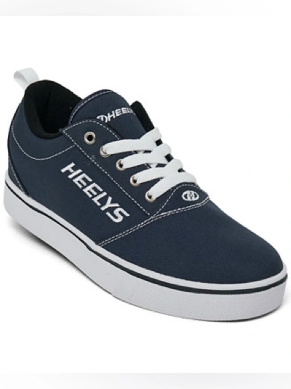Heelys Pro 20 skate shoes in navy canvas with white laces